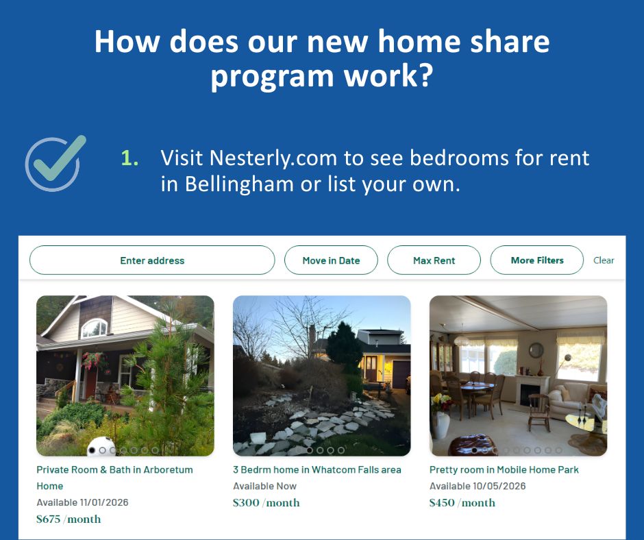 Bellingham Launches Home Share Program With Licensed Social Worker Support