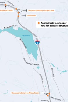 Old Samish Road Closes Monday for Year-Long Fish Passage Project Near Chuckanut Creek