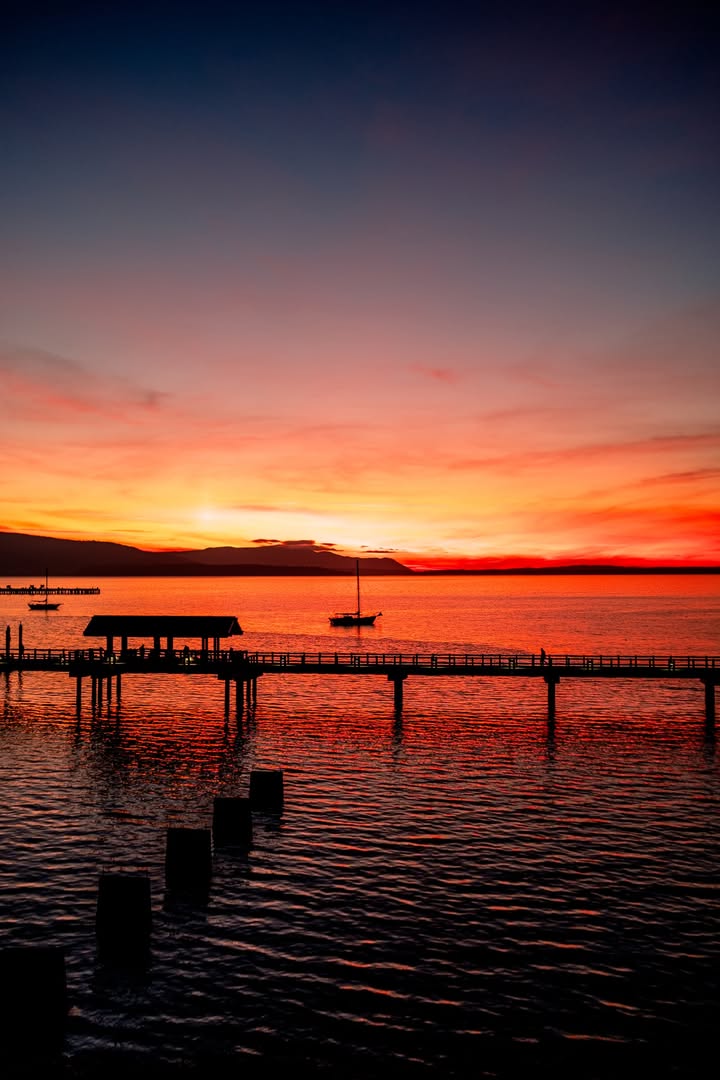An Incredible Sight on Bellingham Bay: Locals Capture Stunning Sunset