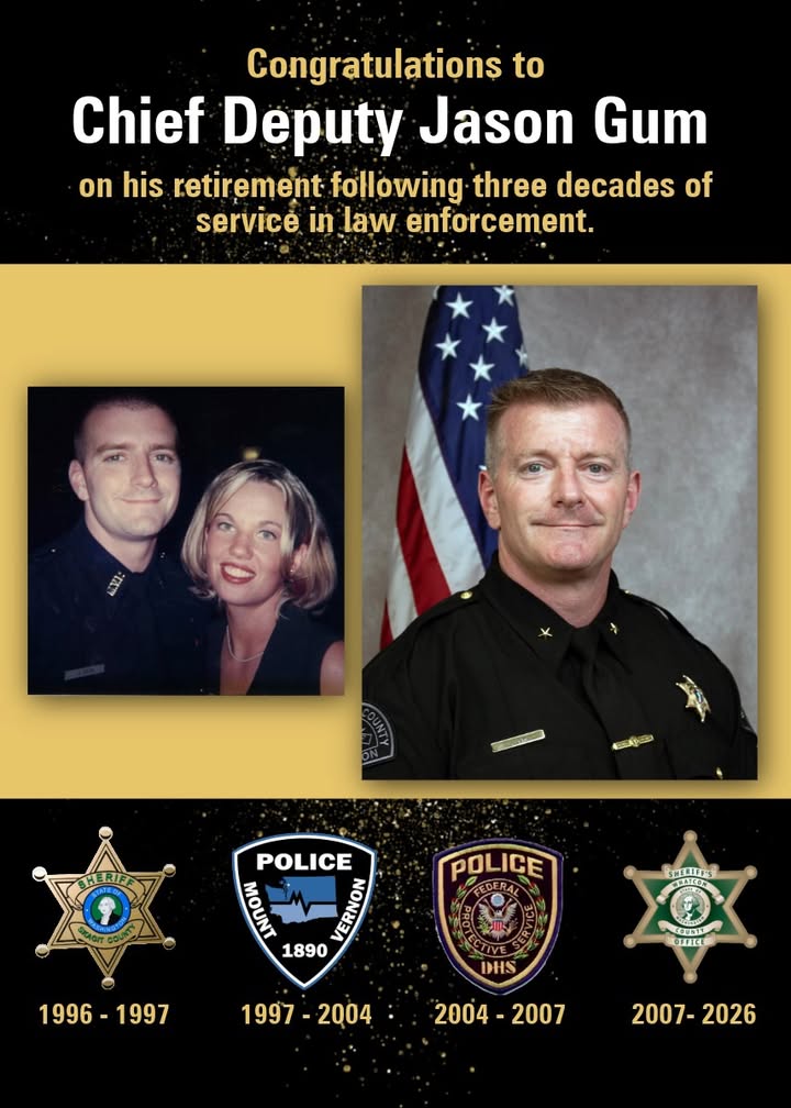 Whatcom County Sheriff's Office Honors Jason Gum After 30-Year Law Enforcement Career