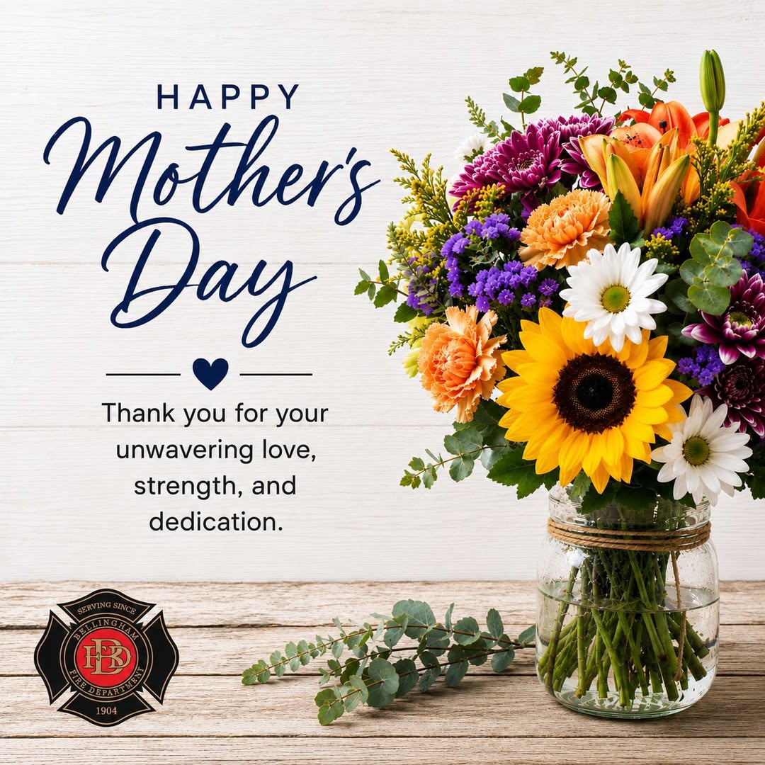 Bellingham Fire Department Honors Firefighter Moms on Mother's Day 2026