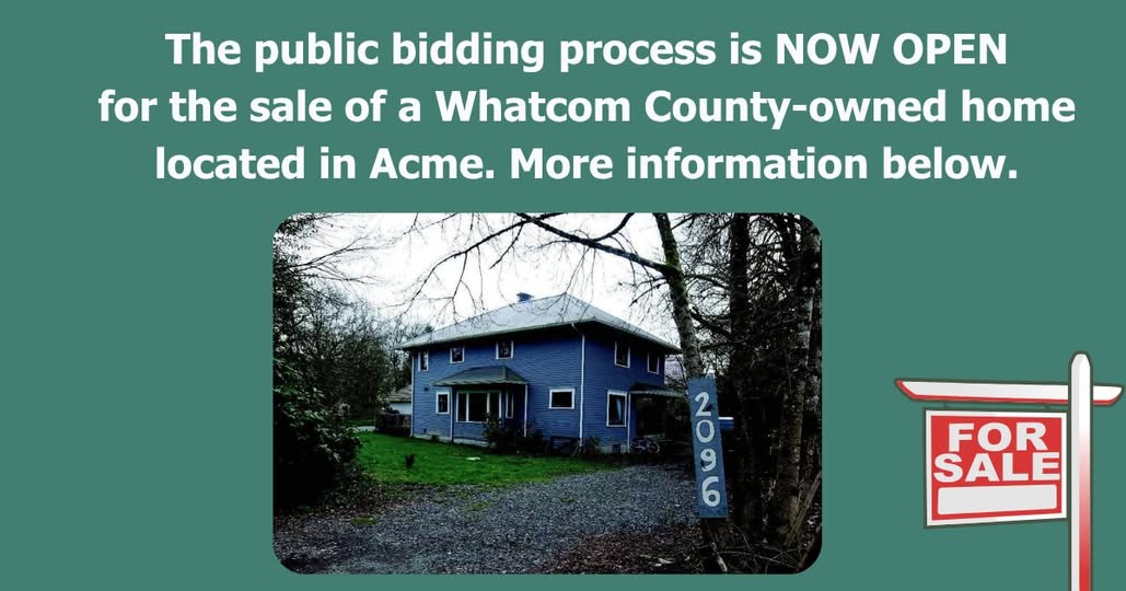 Whatcom County Opens Public Bid to Remove Flood-Prone Home in Acme