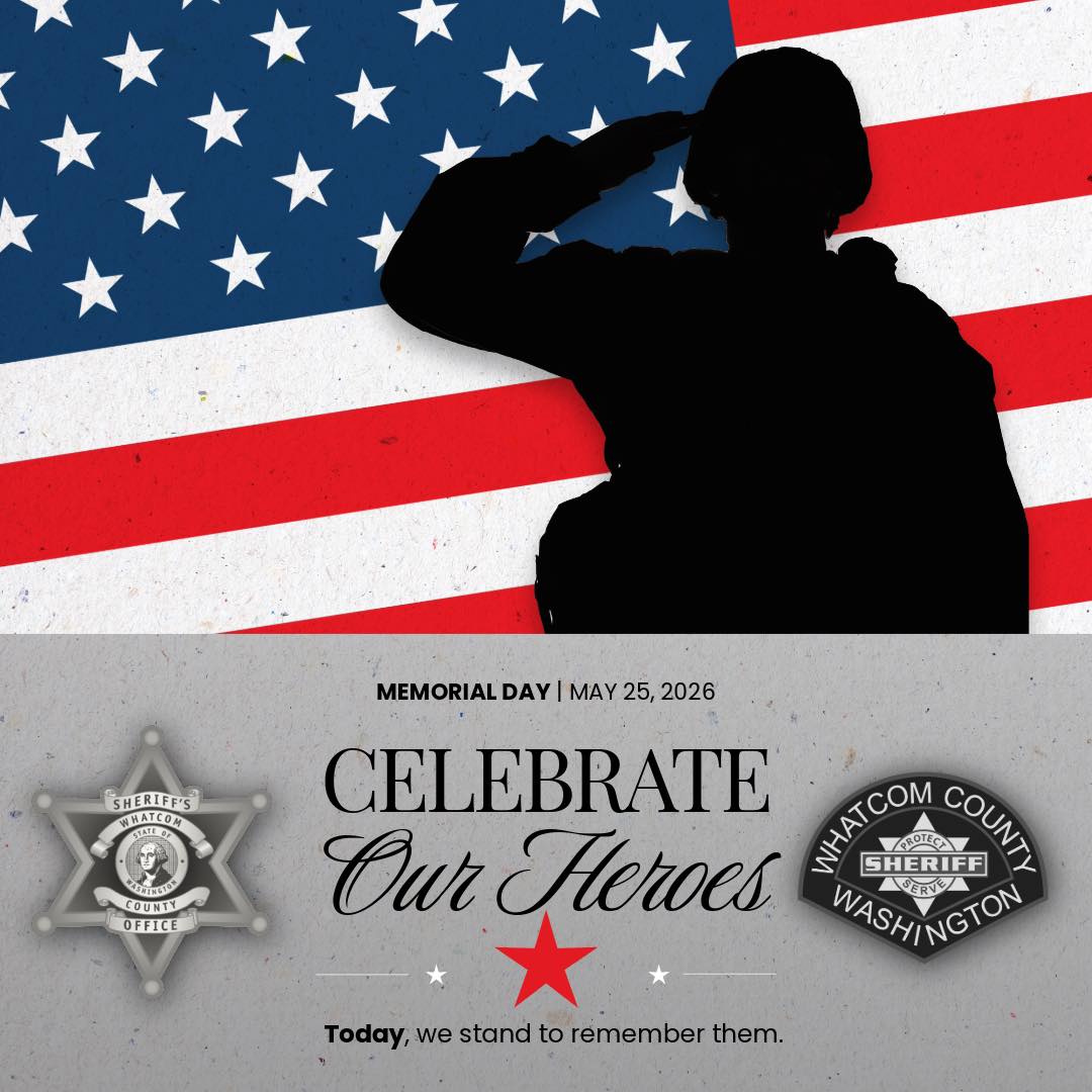 Whatcom County Sheriff's Office Pauses to Honor Fallen Service Members on Memorial Day