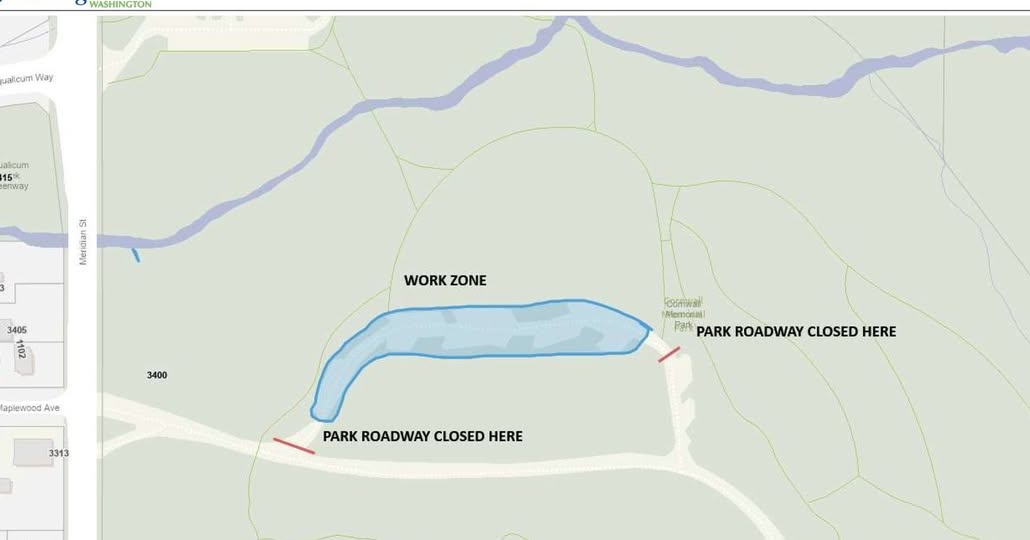 Cornwall Memorial Park Parking Lot Closed for Paving June 2 and June 8-12