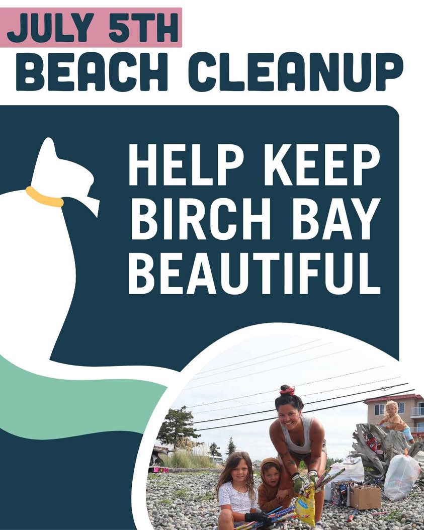 Volunteer Beach Cleanup at Birch Bay Berm Scheduled for July 5