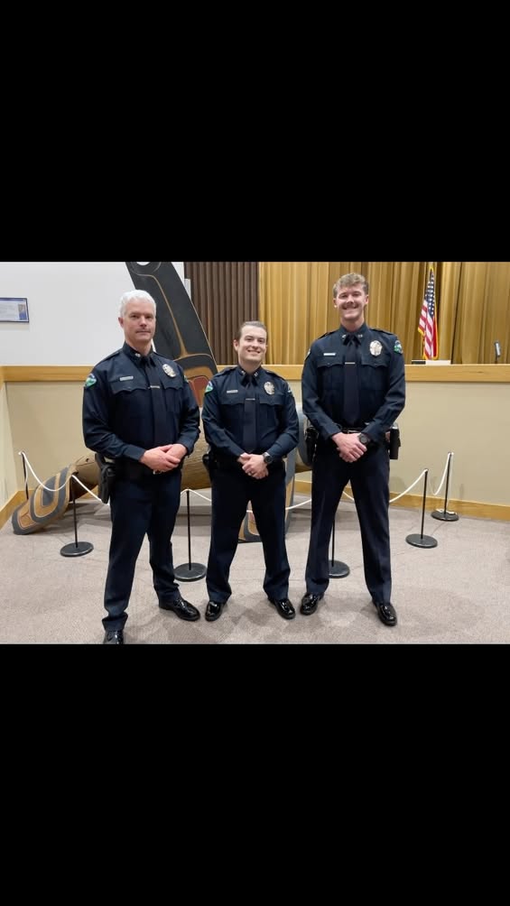 BPD Swears In Three New Officers, One the Son of a Current Bellingham Police Officer