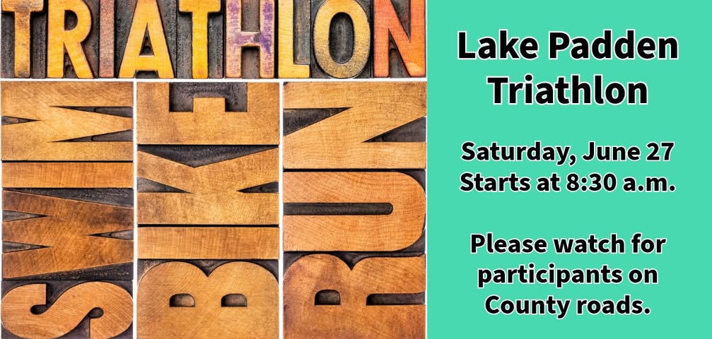 Padden Triathlon Saturday: Slow Down Near Lake Padden and Lake Samish