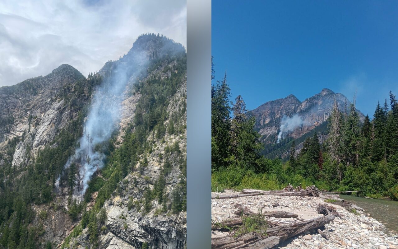 Luna Fire Grows to Seven Acres in North Cascades