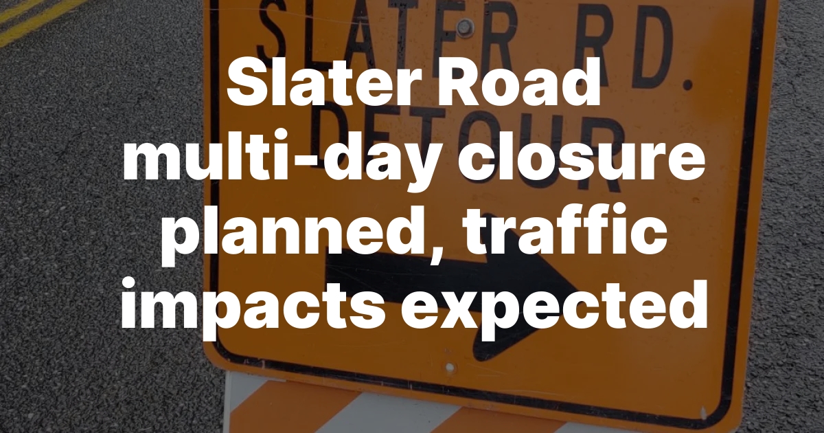 Slater Road in Ferndale Closes Monday for BNSF Railroad Maintenance