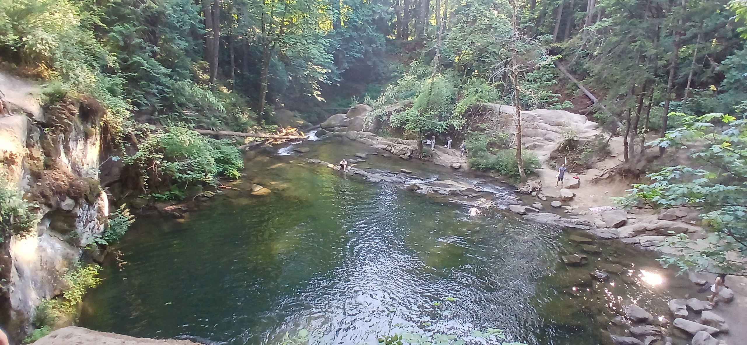 Whirlpool Falls is a hidden-treasure swimming hole inside Whatcom Falls Park