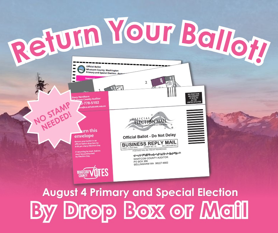 Whatcom County August 4 primary ballot deadline is days away