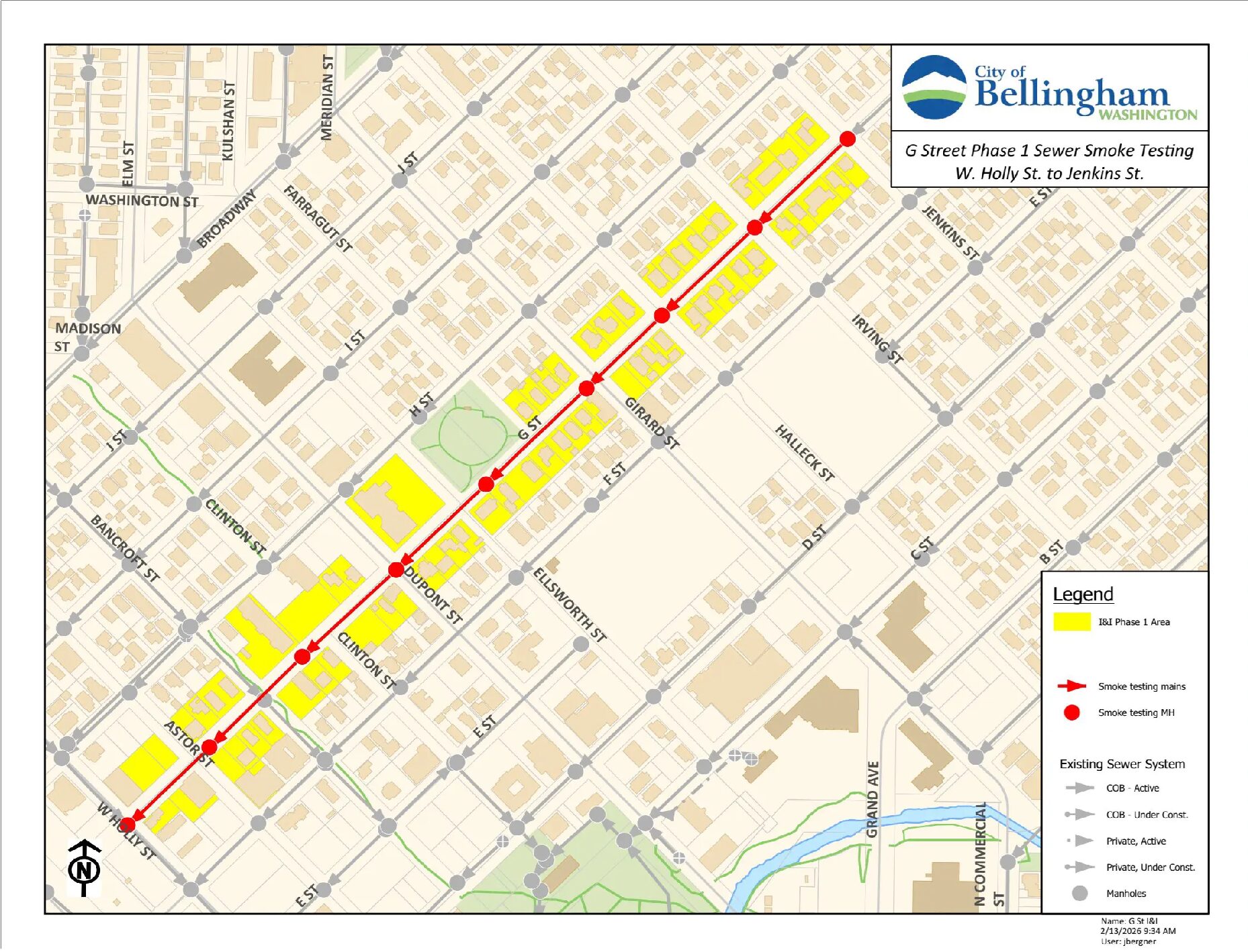 Bellingham to Smoke-Test Sewer Lines in Lettered Streets and Cornwall Park Next Week