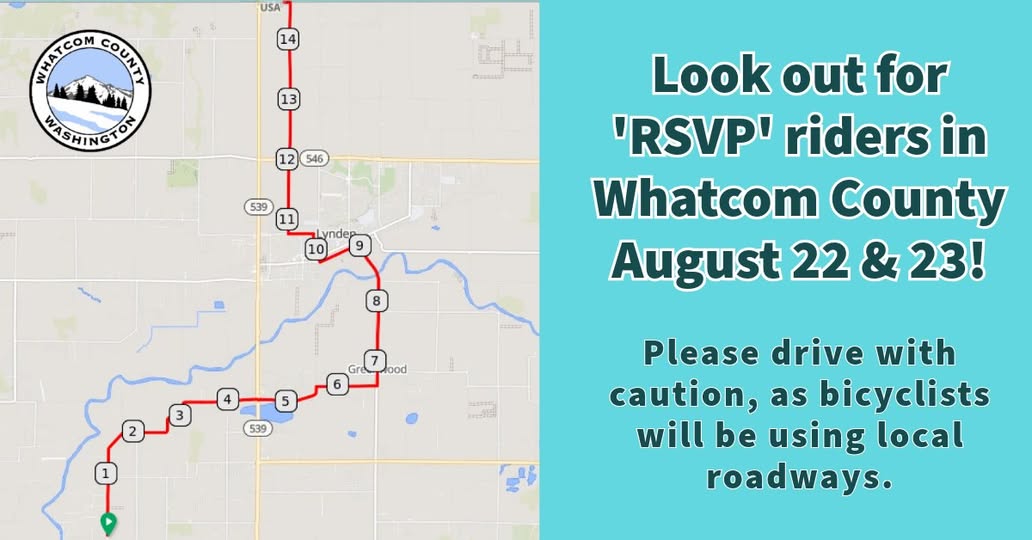 RSVP Cyclists Roll Through Whatcom County This Weekend on Seattle-to-Vancouver Ride