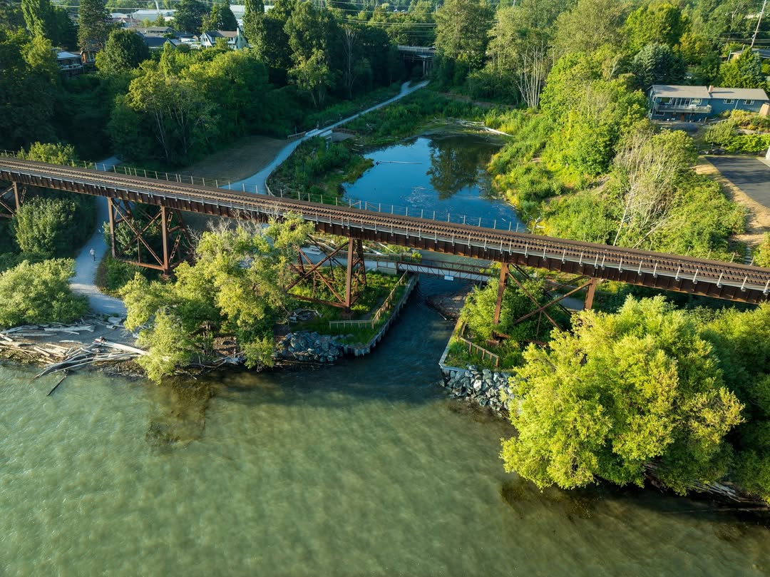 Crews Doing Follow-Up Stream Work Near Little Squalicum Estuary in Bellingham