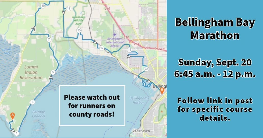 Bellingham Bay Marathon Sunday Morning Will Affect County Road Traffic